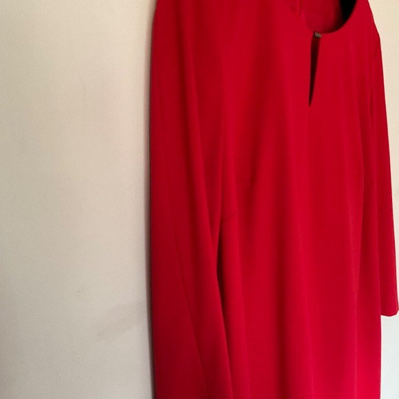 Taifun Size 10 (European size 40) Red Long Sleeved Dress - Picture 4 of 6
